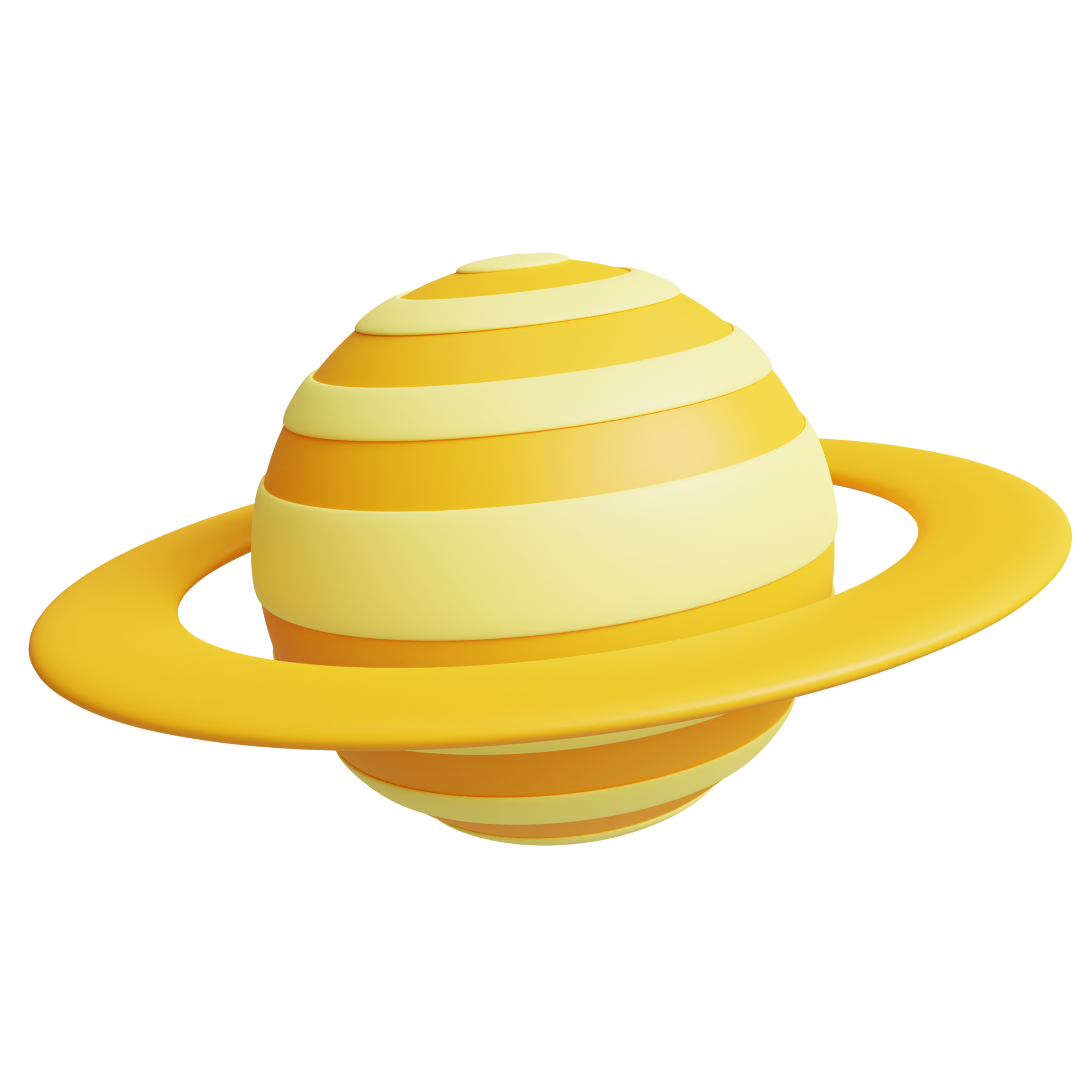 stylized 3d saturn surface illustration highly rendered cartoon 3d planet saturn suitable for landing page or mobile app ui design png1